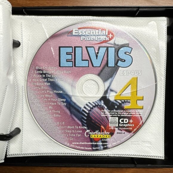 RARE Chartbuster Karaoke‎ Elvis Presley 100 Hit Song Collection - 6 Disc Set HTF - Picture 7 of 10